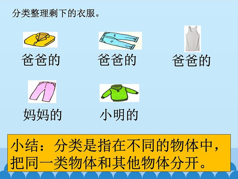 二 妈妈的小帮手——分类与比较-分类（1）_（课件）数学一年级上册 青岛版第5页