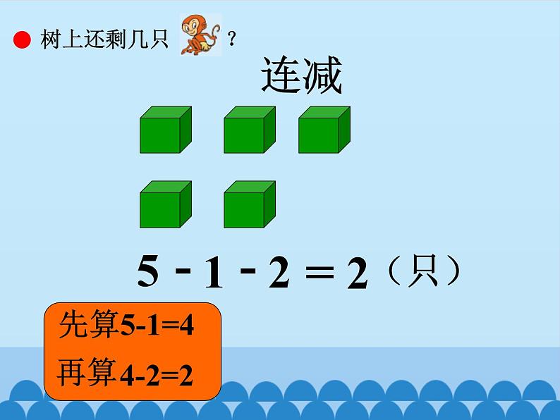 三 走进花果山——10以内的加减法-连加、连减（7）_（课件）数学一年级上册 青岛版第6页