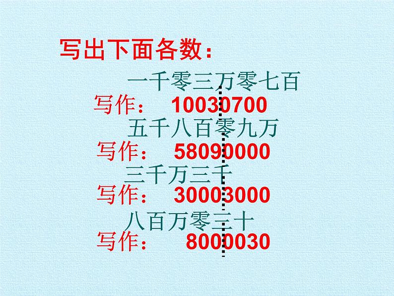 冀教版数学四年级上册 六 认识更大的数 复习 课件07