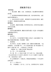 人教版二年级上册8 数学广角——搭配（一）教案及反思