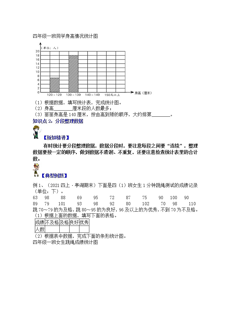 【同步课时优选讲义】苏教版四年级上册数学第4单元第1课时：认识统计图和条形统计图（学生版+ 教师版）教案学案02