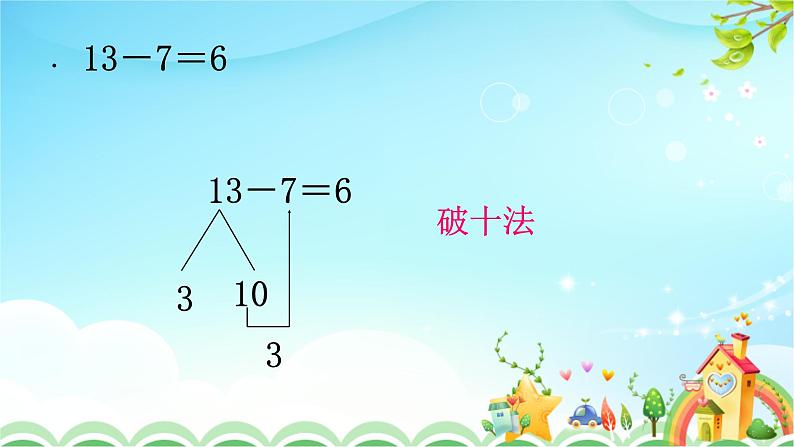 人教版一年级数学下册2.3十几减7、6教案、学案、课件和达标测试06