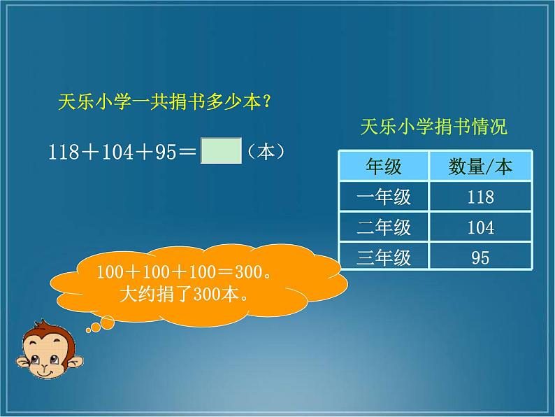 北师大版数学三年级上册 3.1 捐书活动(4)课件第4页