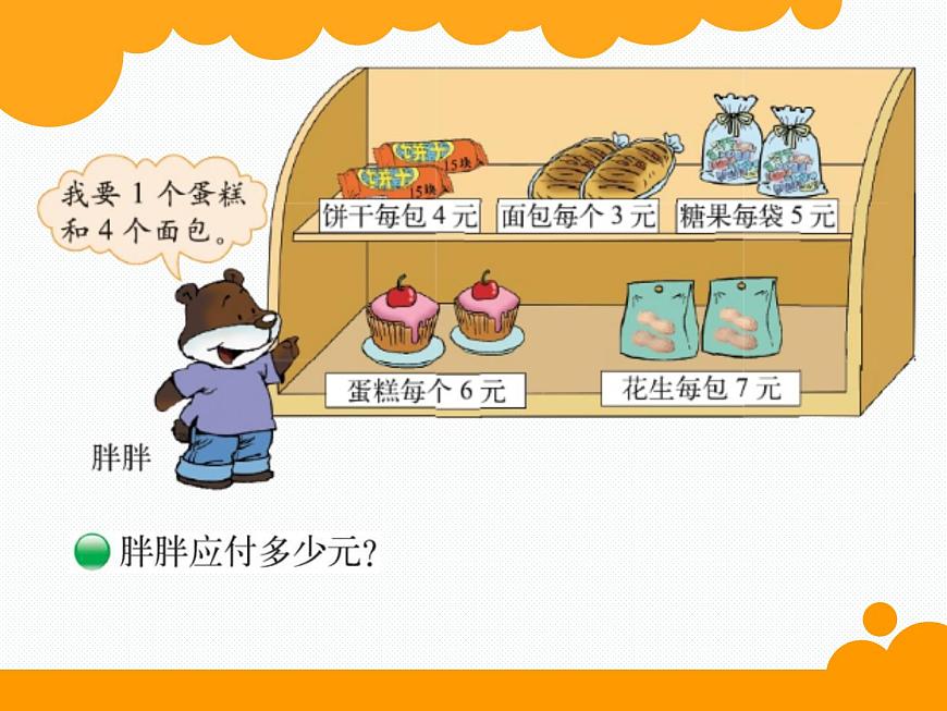 北师大版数学三年级上册 1.1小熊购物课件第2页