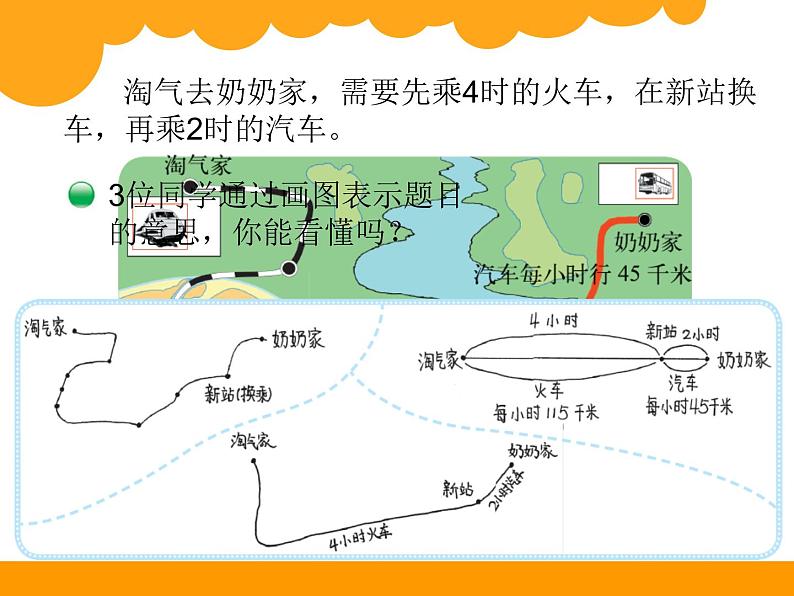 北师大版数学三年级上册 6.4 去奶奶家课件03