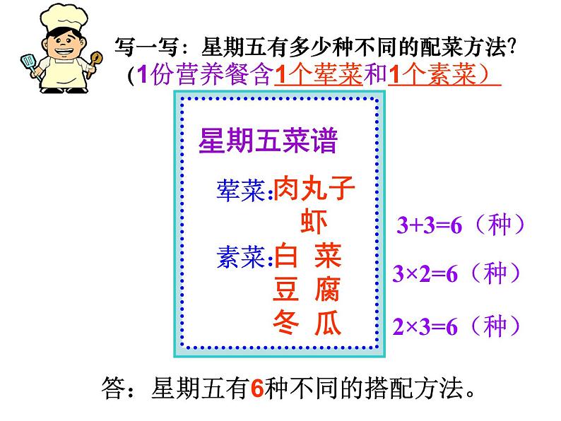 北师大版数学三年级上册 数学好玩  搭配中的学问(8)课件第4页