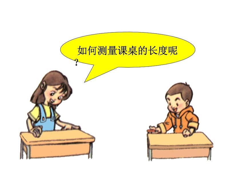 北师大版数学二年级上册 6.2 《课桌有多长》 （课件）第2页