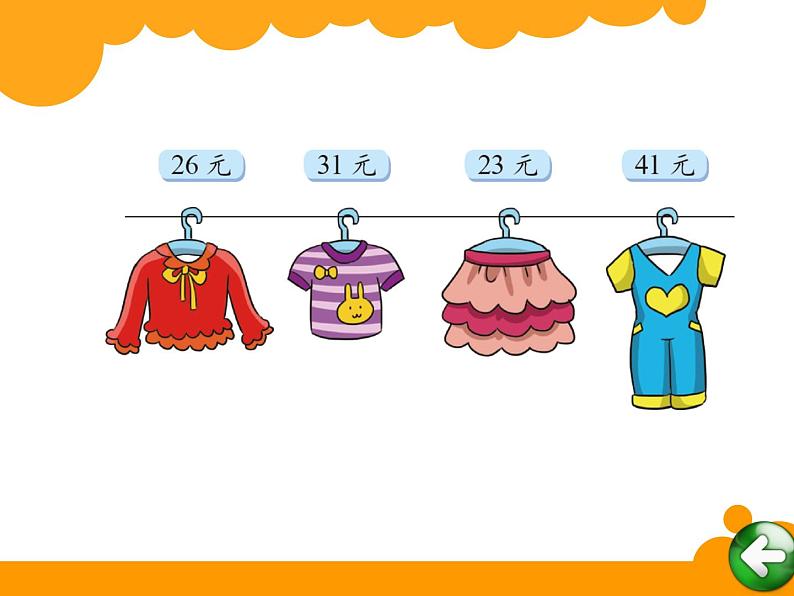 北师大版数学二年级上册 2.2 买衣服（课件）02