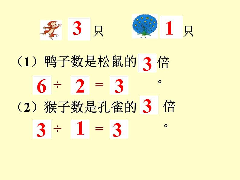 北师大版数学二年级上册 7.6 快乐的动物_（课件）07