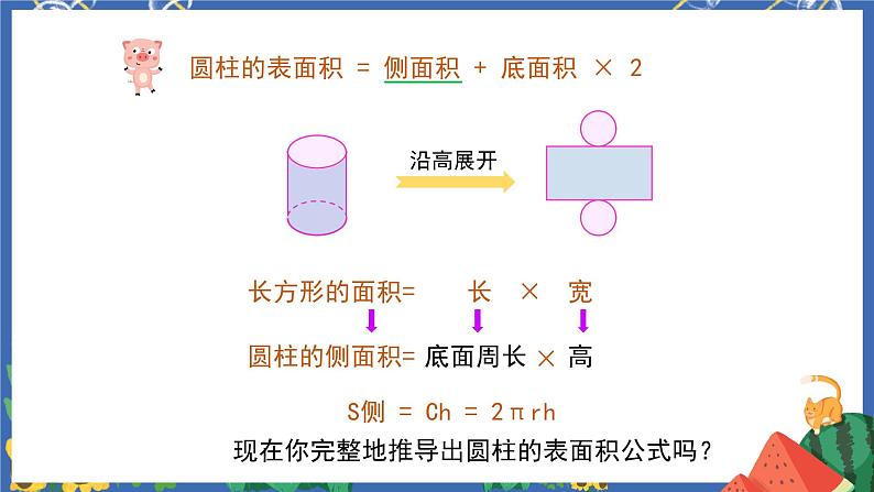 3.2圆柱的表面积课件PPT+教案+练习07