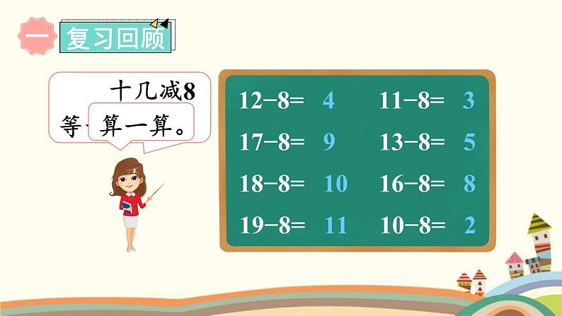 20以内的退位减法 练习课件302