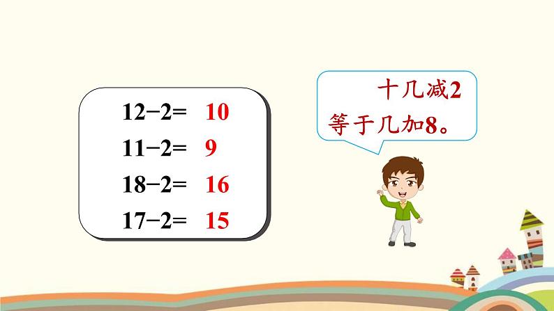 20以内的退位减法 练习课件4第5页