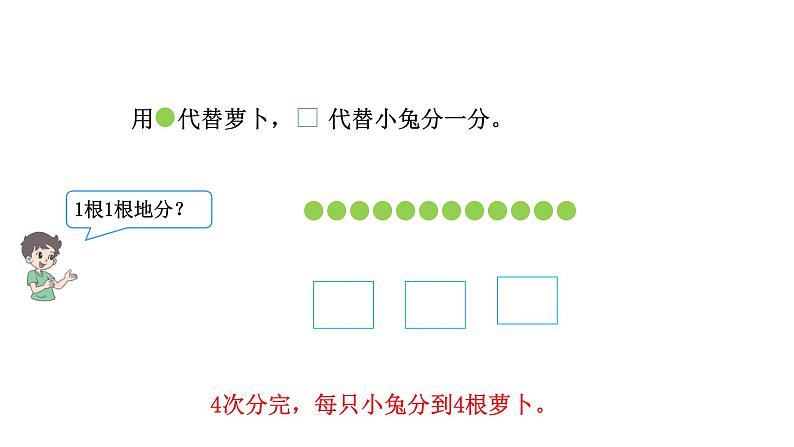 2021-2022学年度北师版二年级数学上册课件 第1课时  分物游戏第8页