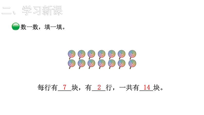 2021-2022学年度北师版二年级数学上册课件 第1课时  有多少块糖第6页