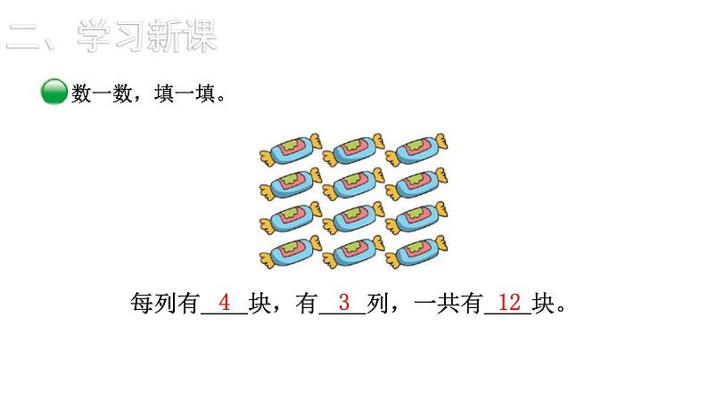 2021-2022学年度北师版二年级数学上册课件 第1课时  有多少块糖第7页