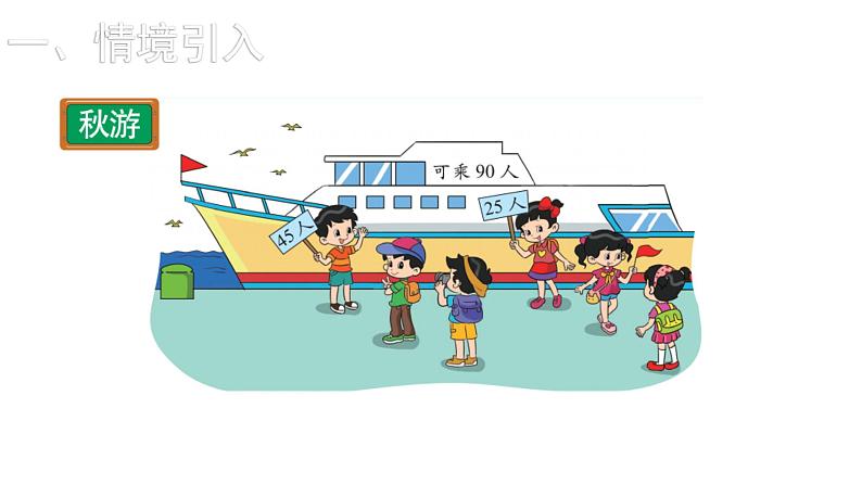 2021-2022学年度北师版二年级数学上册课件 第2课时  秋  游第2页