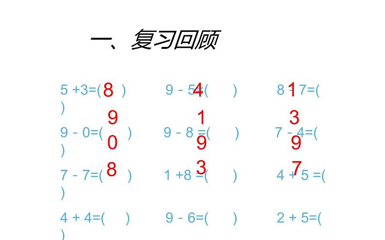 2.4 10的加减法（22）（课件）数学一年级上册-西师大版第2页