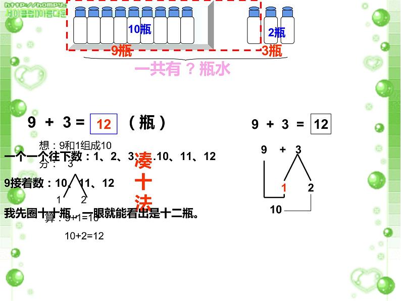 5.1 9加几（23）（课件）数学一年级上册-西师大版第3页