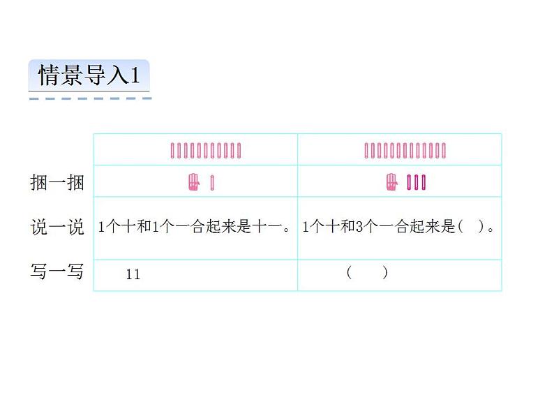 4.1 认识11～20各数（24）（课件）数学一年级上册-西师大版第6页