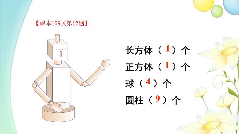 人教版一年级数学上册第3课时认识图形和认识钟表PPT课件第5页