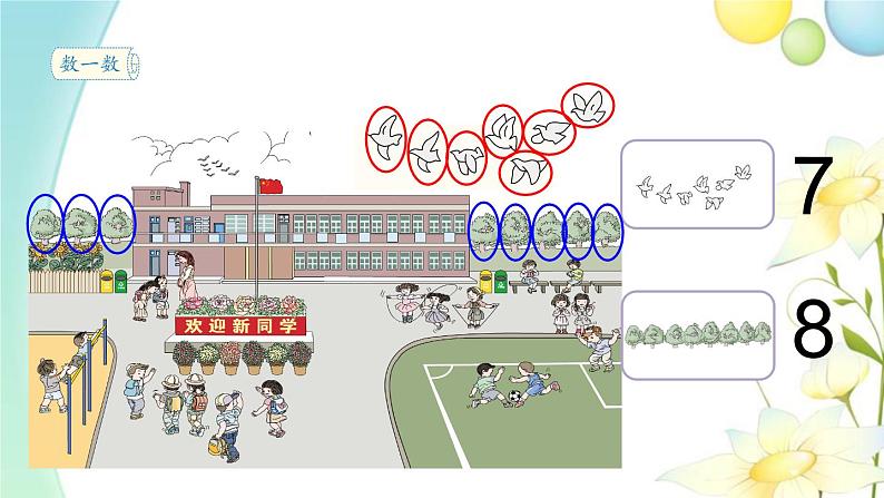 人教版一年级数学上册第1课时数一数PPT课件第8页