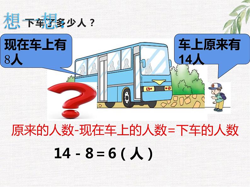 6.3 14、15减几（13）（课件）数学一年级上册-西师大版第6页