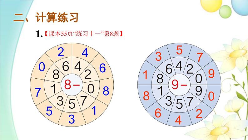 人教版一年级数学上册练习课（第6~8课时）PPT课件06