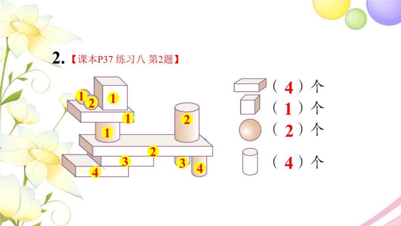 人教版一年级数学上册练习八PPT课件03