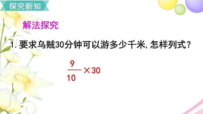 人教版六年级数学上册第1单元分数乘法第4课时分数乘分数（2）课件第7页