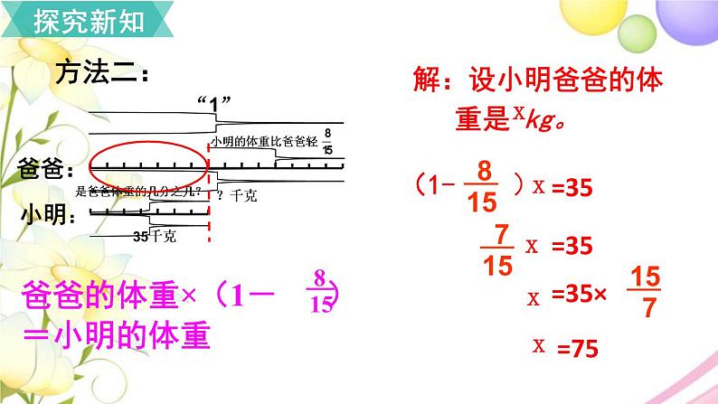 人教版六年级数学上册第3单元分数除法第6课时解决问题（2）课件07