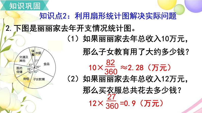 人教版六年级数学上册第9单元总复习第4课时统计与概率课件04