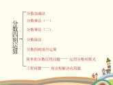 浙教版五年级下册数学课件 二 分数四则运算 复习课件