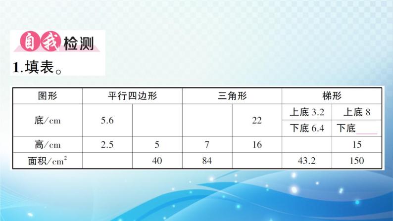 人教版五年级数学上册第六单元 整理和复习 练习课件02