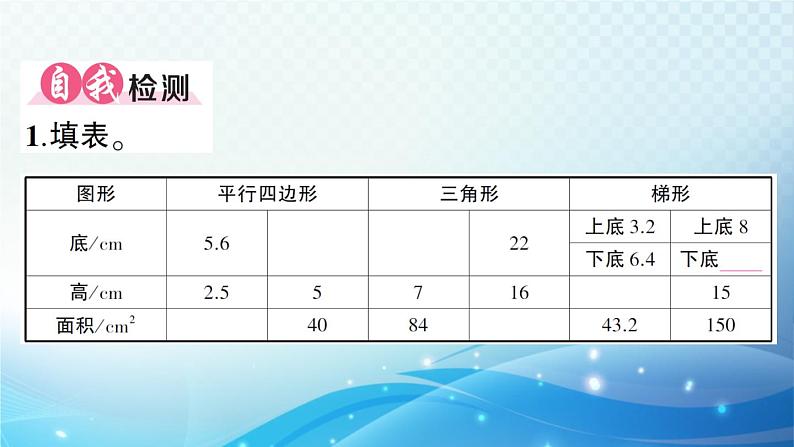 人教版五年级数学上册第六单元 整理和复习 练习课件第2页