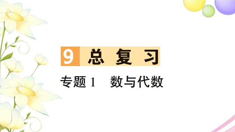 人教版一年级数学上册9总复习专题1数与代数PPT课件01