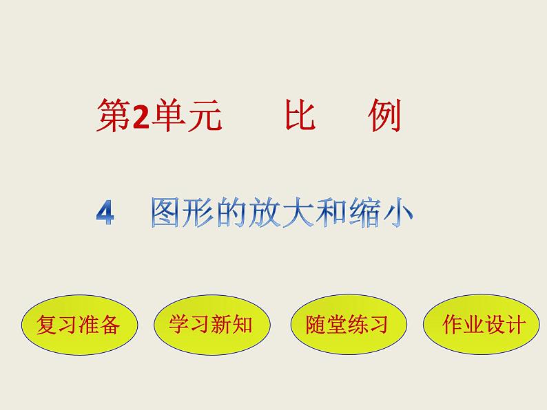 北师大版数学六下2.4 图形的放大和缩小（课件）第1页