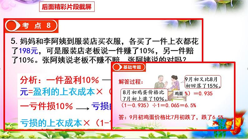 人教版六年级上册数学6.6用百分数知识解决有关变化幅度问题+考点+课本习题+PPT课件【易懂通课堂】02