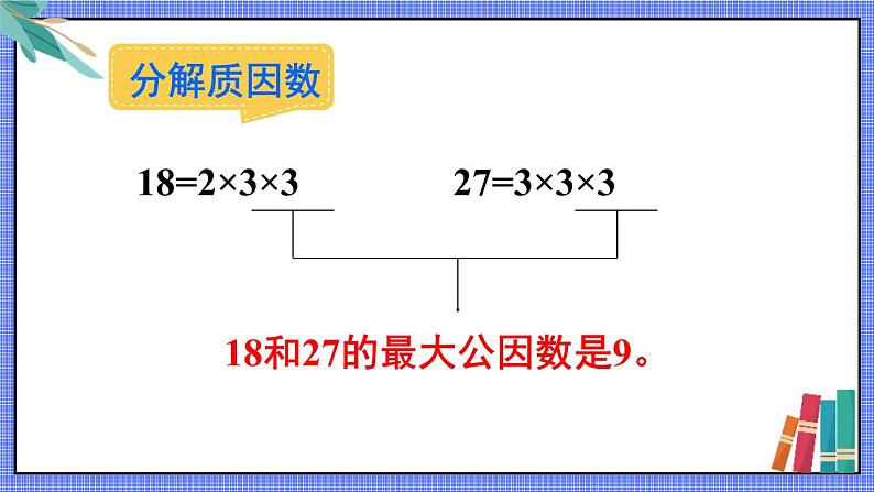 人教版五年级下册-第四单元- 分数的意义和性质 - 约分-第1课时 最大公因数【课件】08