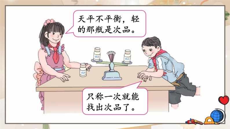 人教版小学数学五年级下册  8《找次品》（1）PPT课件06