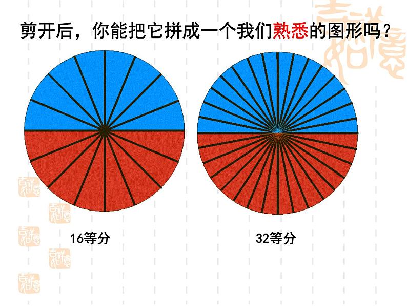 冀教版数学六年级上册 四 圆的面积(2)课件第5页