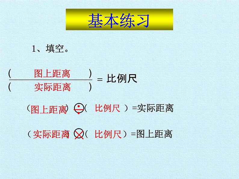 冀教版数学六年级上册 六 比例尺 复习课件第6页