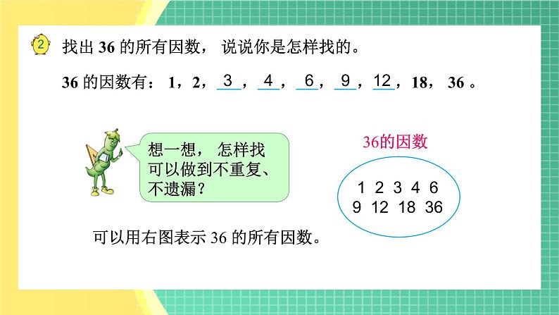 苏教版-五年级下册-数学-第三单元-倍数与因数-第1课时 因数与倍数课件PPT06