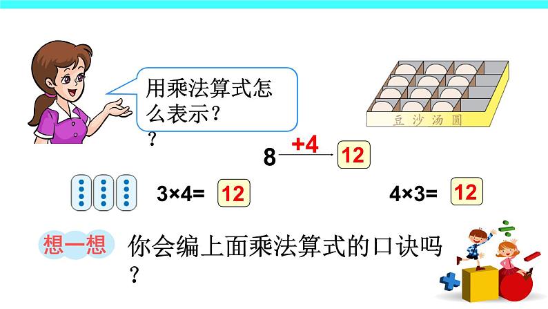 4 表内乘法（一）2.2-6的乘法口诀第3课时 4的乘法口诀（课件）-2021-2022学年数学二年级上册-人教版第8页