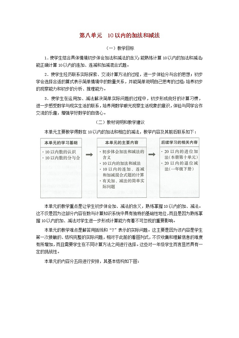2021秋一年级数学上册全一册教案打包52套苏教版01