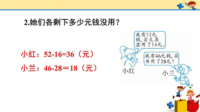 2 100以内的加法和减法（二）2.减法练习课（第1-2课时）（课件）-2021-2022学年数学二年级上册-人教版07