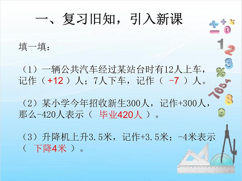 六年级下册数学课件-第2课时 直线上的负数    人教版 (共15张PPT)02