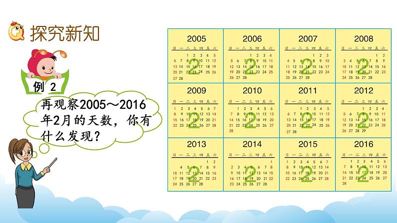 认识平年和闰年课件03