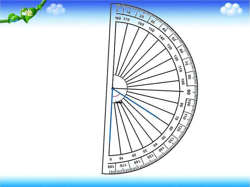 北师大版 数学四年级上册 2.6 角的度量（二）(4)（课件）第8页