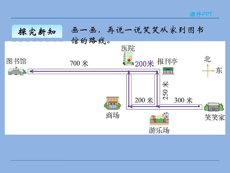 北师大版 数学四年级上册 5.1 去图书馆(1)（课件）06