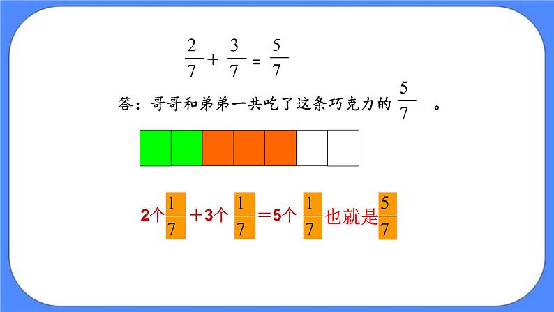 三年级下册数学课件－6.2简单的分数加减法06